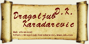 Dragoljub Karadarević vizit kartica